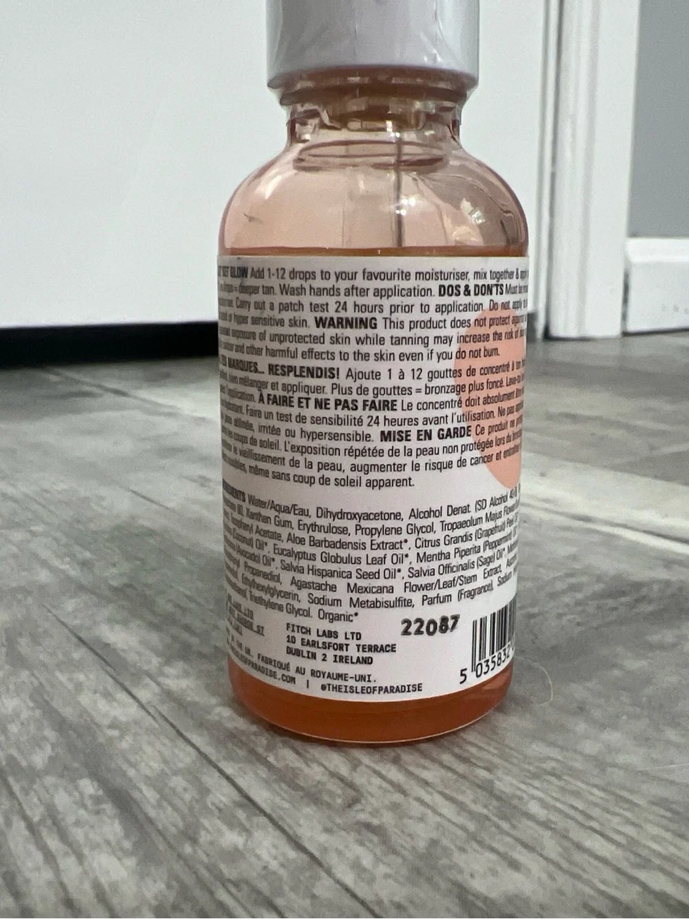 Isle of Paradise Self Tanning Drops For Face & Body Light/Pale